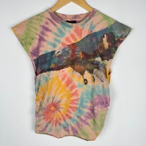 AFRM Tie Dye Eagle Design T-Shirt